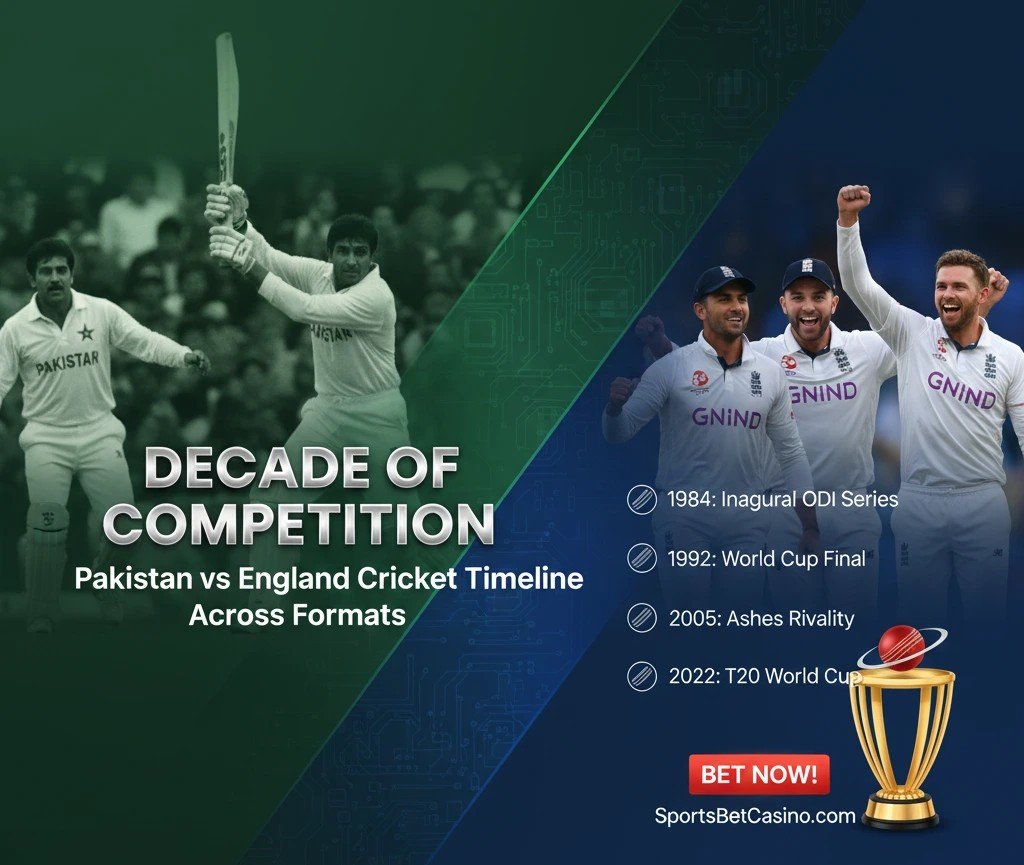 Decades of Competition: Exploring the Pakistan vs England Cricket Timeline Across Formats