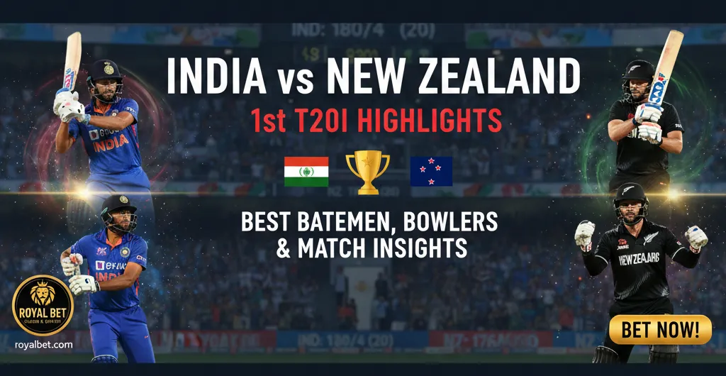 India vs New Zealand 1st T20I Highlights: Best Batsmen, Bowlers & Match Insights