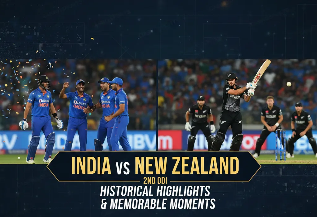 India vs New Zealand 2nd ODI: Historical Highlights and Memorable Moments