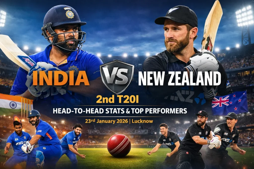 India vs New Zealand 2nd T20I Head-to-Head Stats and Top Performers