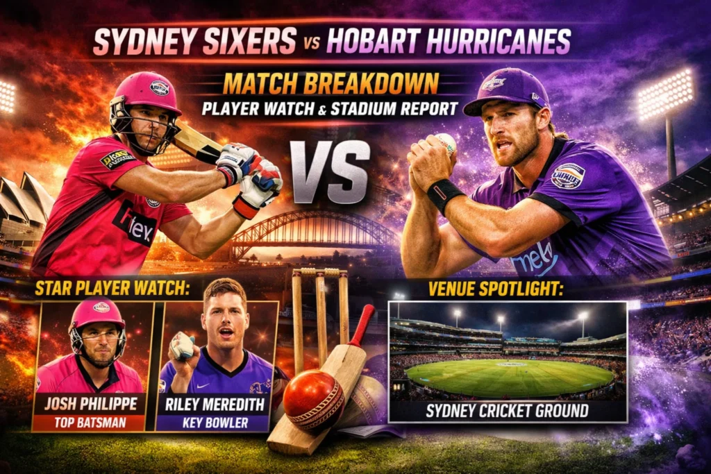 Sydney Sixers vs Hobart Hurricanes: Match Breakdown, Player Watch & Stadium Report