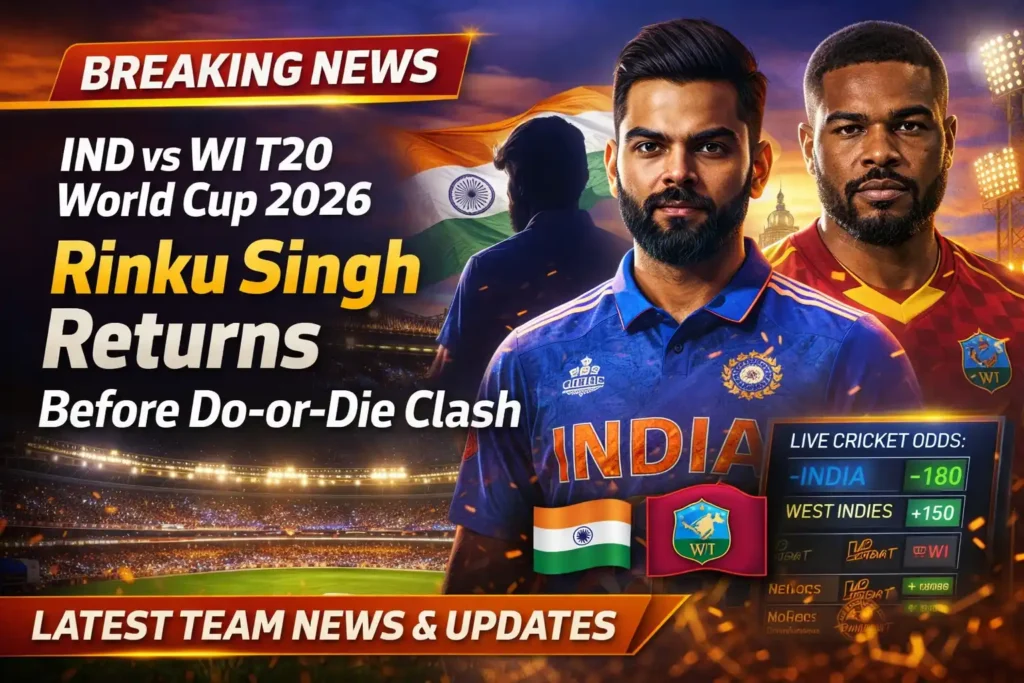 IND Vs WI T20 World Cup 2026