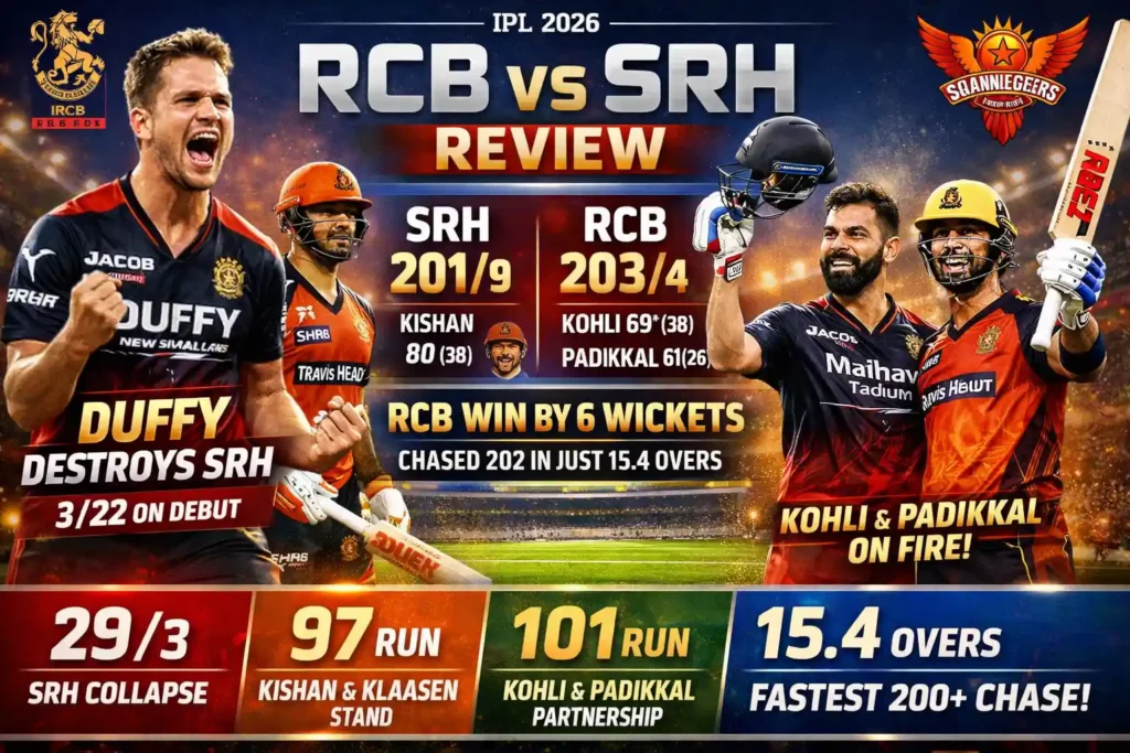 Royal Challengers Bengaluru vs Sunrisers Hyderabad Review