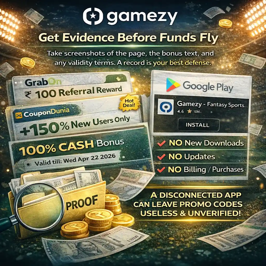 Get evidence before funds fly.